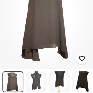 INC International Concepts Dark Gray High-Low Blouse